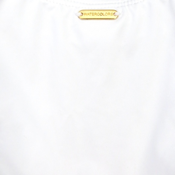 NEW! Kenny Flowers The Santorini Gold Zipper One Piece Swimsuit White SZ S, M, L - Picture 13 of 16